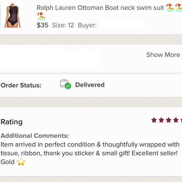 Ralph Lauren Ottoman Boat neck swim suit 🏖🏖🏖 - Picture 16 of 16